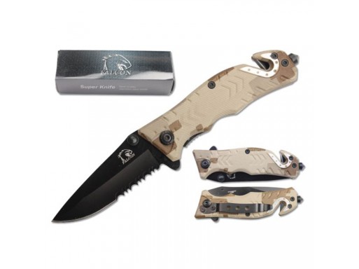Falcon 6 1/4" Spring Assisted Pocket Knife KS9016CF